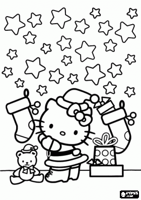 Hello Kitty como desenhar e colorir 